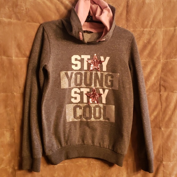 Lot Girls Hoodie and Black Justice Sweatshirt Top - Picture 6 of 8